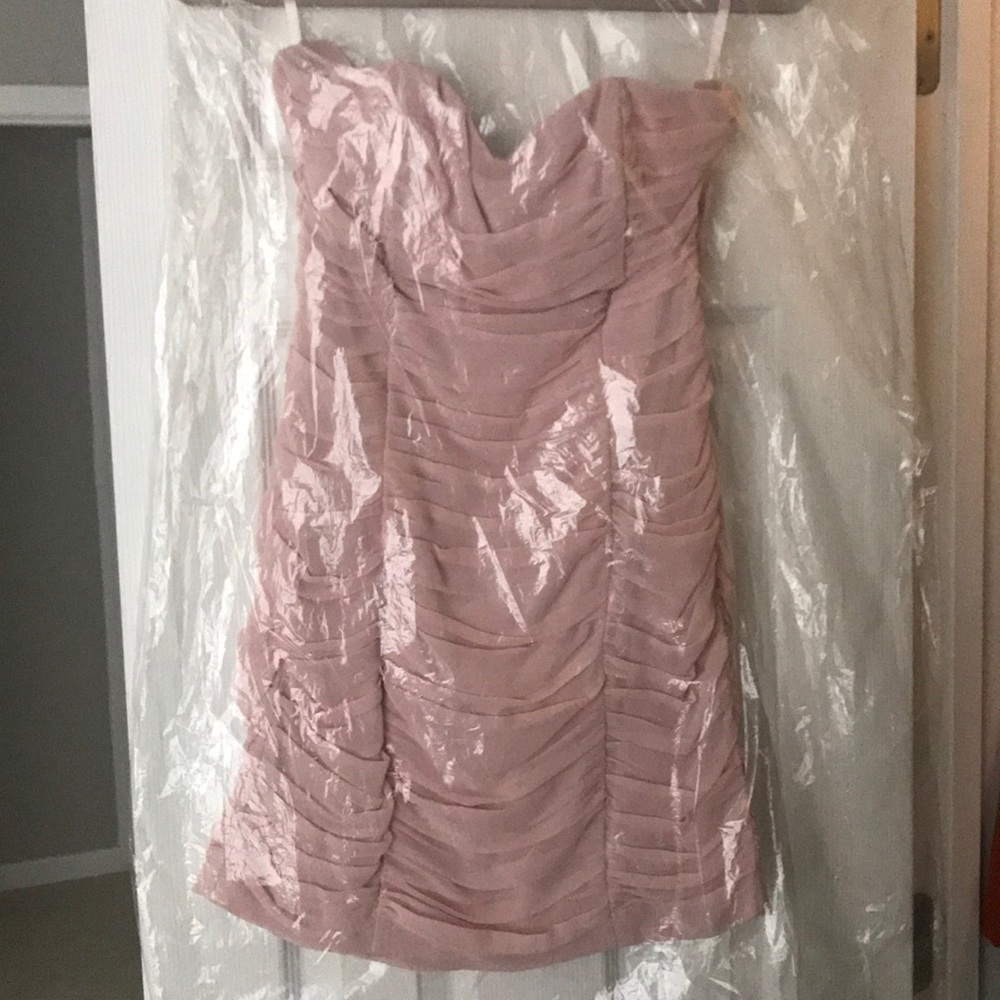 Pink chiffon dress